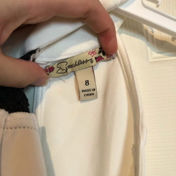 Speechless Girls Size 8 Dress Black and White - Picture 3 of 5